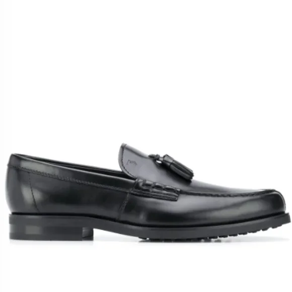 Tod\'s tassel embellished loafers - black - Size 11 UK 45.5 Tod main image 2